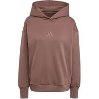 Adidas Visų sezonų FW24 Vilnos su logotipu Madingas laisvas džemperis su gobtuvu Moteriški džemperiai tamsiai rudas IY6763 M