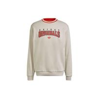 Adidas Originals Trefoil Kasdienis Sportinis Džemperis Su Apvalia Kaklo Iškirpte Ilgomis Rankovėmis Vyriški Viršutiniai Drabužiai Off-White HF9225 L