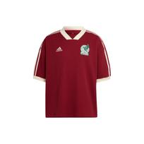 Adidas Dry-Fit dryžuoti trumpomis rankovėmis futbolo marškinėliai 22 sezonas Vyriški Viršutiniai drabužiai Raudoni HF1445 XL