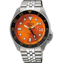 SEIKO SEIKO5 Sports Parduotuvės Riboto Leidimo Mechaninis Laikrodis SSK005K1 Modelis GMT SKX Sportinio Stiliaus (Namų numeris SSK005KC) Judėjimas, Oranžinė, oranžinė