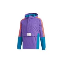 Adidas Neo pusiau užsegamas vėjaskėlis su gobtuvu sportinis švarkas vyriškas viršutinis drabužis violetinis GM2280 XL