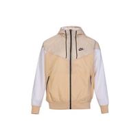 Nike Sportswear Windrunner Treniruočių striukė su spalvoto bloko logotipu ir gobtuvu Vyriški viršutiniai drabužiai Chaki DA0002-268 XL