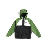 Nike Sportswear Swoosh Dvigubo Kabliuko Vėjui Atsparus Striukė Vyriška Viršutinė Apranga Žalia CJ4889-010 XL