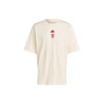 Adidas Manchester United Laisvalaikio Sportiniai Marškinėliai trumpomis rankovėmis, apvalia iškirpte, Vyriški Viršutiniai Drabužiai, Off-White IA8552 XL