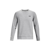 Under Armour Unstoppable Fleece Crew Logotipo spaudinys Megztinis ilgomis rankovėmis Vyriškas džemperis Pilkas 1381688-011 S