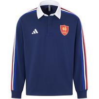 Adidas Ffr Kultūros Džersis Mados Minkštas Megztinis Ilgomis Rankovėmis Regbio Marškinėliai Vyriški Viršutiniai Drabužiai Tamsiai Mėlynas JP0364 L