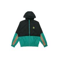 Adidas Originals Trefoil Dviejų spalvų lengvas vėjo striukė su logotipu Spausdinimas Vyriški Striukės Juoda Žalia GK5923 XL black