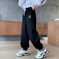 2025 New Girls' Versatile Loose Sweatpants for Spring and Autumn 160 cm