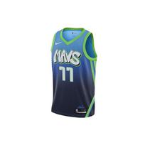 Nike City Edition Swingman marškinėliai 19-20 m. sezonas Dallas Mavericks Luka Doncic #77 Vyriška krepšinio liemenė Mėlyna AV4632-465 M