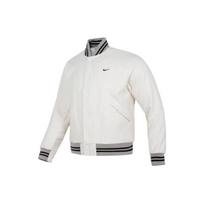 Nike Logotipo Spaudos Dryžuota Viengubo Krūtinės Beisbolo Striukė Vyriška Viršutinė Apranga Phantom-Grey White DQ5011-030 XL