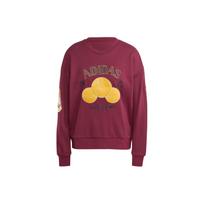 Adidas Originals Moomin Embroidered Letter Pattern Sweatshirt Women Tops Maroon IL2447 XS
