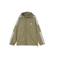 Adidas Originals Trefoil Trijų juostų su gobtuvu striukė Vyriška Viršutinė apranga Karinė žalia H06684 XL