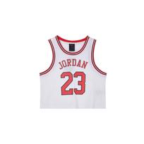 Jordan Essential megztas tinklelio kvėpuojantis krepšinio marškinėliai moteriški viršutiniai baltas DD0286-100 L