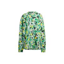 Adidas Stella McCartney Graphic Print Loose-Fit Sweatshirt Women Sweatshirt Green HG1932 XS
