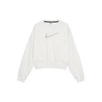 Nike Sportswear Swoosh logotipas siuvinėtas laisvo mezgimo trumpas džemperis moterims DO7212-030 XL