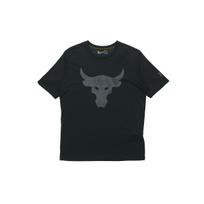 Under Armour UA X Project Rock Brahma Bull trumpomis rankovėmis marškinėliai vyrams Juodi 1351582-001 S