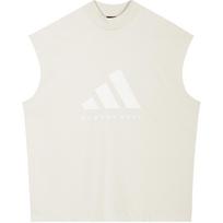 Adidas Originals 2 skyrius Vintažinis krepšinio marškinėlis su logo spaudiniu Unisex Viršutiniai drabužiai Aliuminio-Žemės-Rudos spalvos IK0004 XXL
