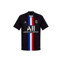 Air Jordan Paris Saint-Germain Ketvirtas išvykos žaidėjo versijos futbolo marškinėliai Vyriški Viršutiniai drabužiai Juodi BV9195-011 S