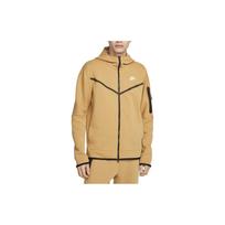 Nike Sportswear Tech Fleece su užtrauktuku Hoodie Elementinė aukso/Balto spalvos Vyriškas Streetwear CU4489-722 XXXL