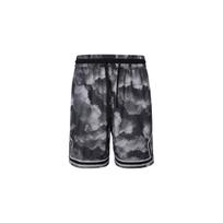 Jordan Diamond Print Breathable Casual vyriški šortai su deimantų raštu, juodos ir pilkos spalvos FD7649-010 XXL