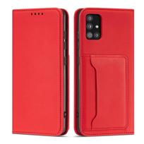 Magnetinė kortelių dėžutė Samsung Galaxy A13 5G - Raudona