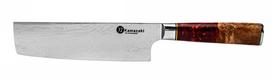 Damasko plieno nakiri peilis KAMAZAKI KZI206KN 18cm