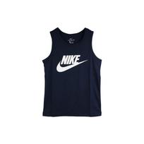Nike Nsw Icon Futura Krepšinio marškinėliai Greitai džiūstantys Vyriški Viršutiniai drabužiai Tamsiai mėlyni AR4992-451 M