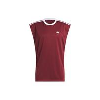 Adidas Krepšinio Tankas Visam Pasauliui Su Šonine Juosta Ir Logotipo Spaudiniu Vyriški Viršutiniai Drabužiai Bordo IL2297 M