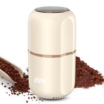 Winning Star Electric Coffee Bean Grinder for Home Use with Large Capacity Stainless Steel Liner EU Plug smėlis