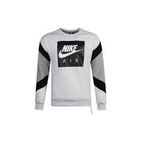 Nike Air Crew Fleece Spalvotas Džemperis Vyriški Viršutiniai Drabužiai Šviesiai Pilkas 928636-051 XL