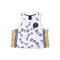 Jordan Paris Saint-Germain Spausdinta tinklinė krepšinio maikutė moterims Balta CU5708-100 L
