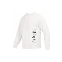 Nike Fleece Sportiniai Atsitiktiniai Apvalios Kaklo Megztinis Vyriški Viršutiniai Drabužiai Baltas DX0782-030 L