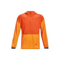Under Armour Terrain Anorak Treniruočių Sportinė Spalvų Bloko Logotipo Ilgomis Rankovėmis Pusiau Užtraukiama Su Gobtuvu Palaidinė Striukė Vyriškos Striukės Oranžinė 1370507-825 L