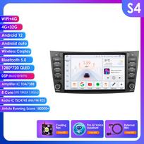 Ossuret 8  Mercedes Benz E-klasei W211 E200 E220 E300 E350 E240 E270 E280 W219 su automobilio radijo palaikymu, belaidžiu išmaniuoju DVR, Carplay, Android Auto S4 8Core 4G 32G AI