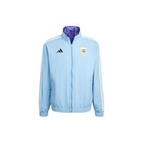 Adidas Argentinos nacionalinės rinktinės spausdinamas užtrauktuku užsegamas striukė su stovinčia apykakle, dvipusė, vyriška, viršutinis drabužis, mėlyna HF3948 L