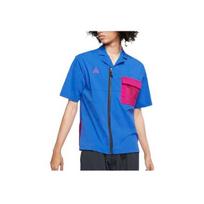 Nike ACG Mesh Breathable Short Sleeve Shirt with Zip Pocket Men Tops Blue CI0415-405 M