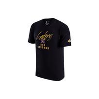 Jordan NBA Los Angeles Lakers raidžių spaudinys apvalia iškirpte laisvalaikio laisvi trumparankoviai marškinėliai vyriški viršutiniai drabužiai juodi FN1070-010 M