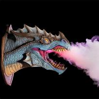 Purkštuvo LED drakono galvos pakabinama lempa Žibintas Sieninė lempa Derva Dinozaurų amatai Helovino dekoracija Pakabinama lempa KTY S mėlyna