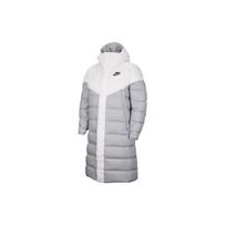 Nike pūkinė ilga striukė su gobtuvu vyriška viršutinė apranga Vilko pilka CU0281-100 M white