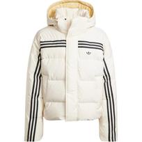 Adidas Originals 70-ųjų Premium pūkinis striukė su dryžiais, minkšta, šilta, patogi, vyriška striukė, balta JN7476 XXL