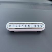 Mielas laikinas parkavimo telefono numerio ženklas automobilio salonui