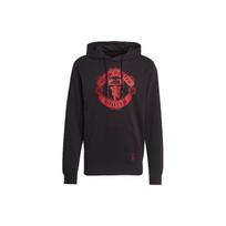 Adidas Manchester United Football Series Printed Hoodie Men Tops Black GR3893 S