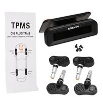 KKmoon TPMS padangų slėgio stebėjimo sistema belaidė realaus laiko saulės energija Internal Sensors