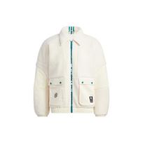 Adidas Neo X Jujutsu Kaisen JJTK striukė su užrašu nugaroje ir užtrauktuku, balta HZ2427 S