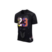 Air Jordan DNA Spalvų Blokų Skaitmeninis Spaudinys Kvėpuojantis Tinklelio Trumpomis Rankovėmis Marškinėliai Vyriški Viršutiniai Drabužiai Juodi DJ6387-010 XS