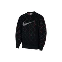 Nike Logotipo Spausdinimo Apvalios Kaklo Megztinis Džemperis Vyriškas Džemperis Juodas CJ0807-011 S