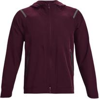 Under Armour Saulės Apsaugos Serija Vienspalvė Užtrauktuku Su Raišteliu Gobtuvu Sportinė Austa Kvėpuojanti Treniruočių Striukė Vyrams Viršutinis Drabužis Uolienų Violetinė 1370494-572 S