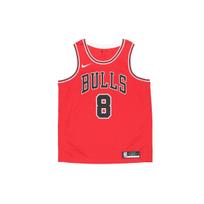 Nike NBA Chicago Bulls Zach Lavine Icon Edition Swingman marškinėliai Čikagos raudona/juoda/balta vyriški gatvės apranga CW3660-660 L