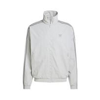 Adidas Originals Sportinė Laisvalaikio Striukė Su Stovu Ir Dryžuotomis Ilgomis Rankovėmis Vyriška Striukė Pilka JD0436 XXXL
