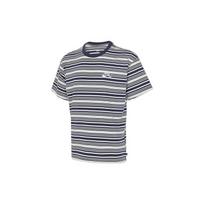 Nike SB Dryžuoti apvalios apykaklės laisvalaikio trumparankoviai marškinėliai vyriški viršutiniai drabužiai Balti mėlyni FQ3712410 XXL